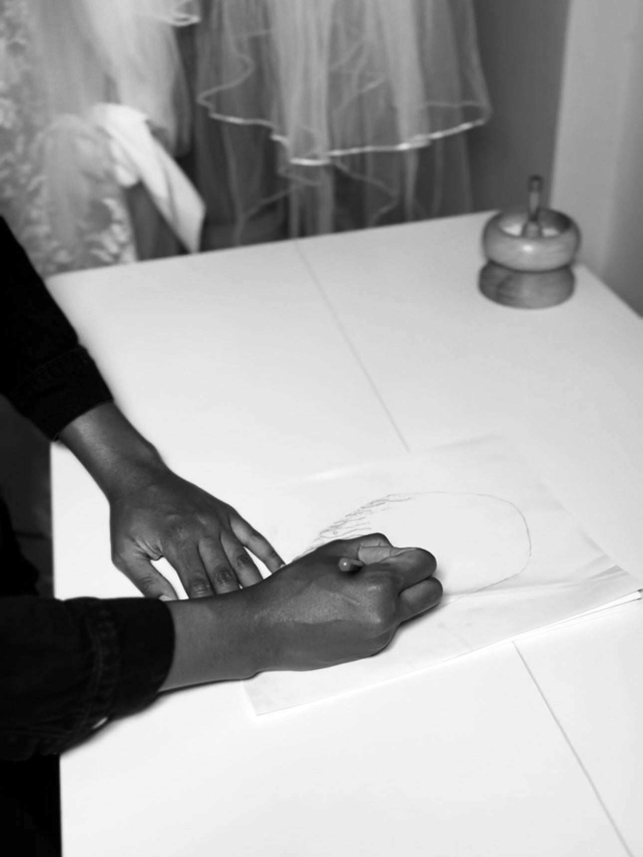 Bespoke Two-Tier Drop Veil